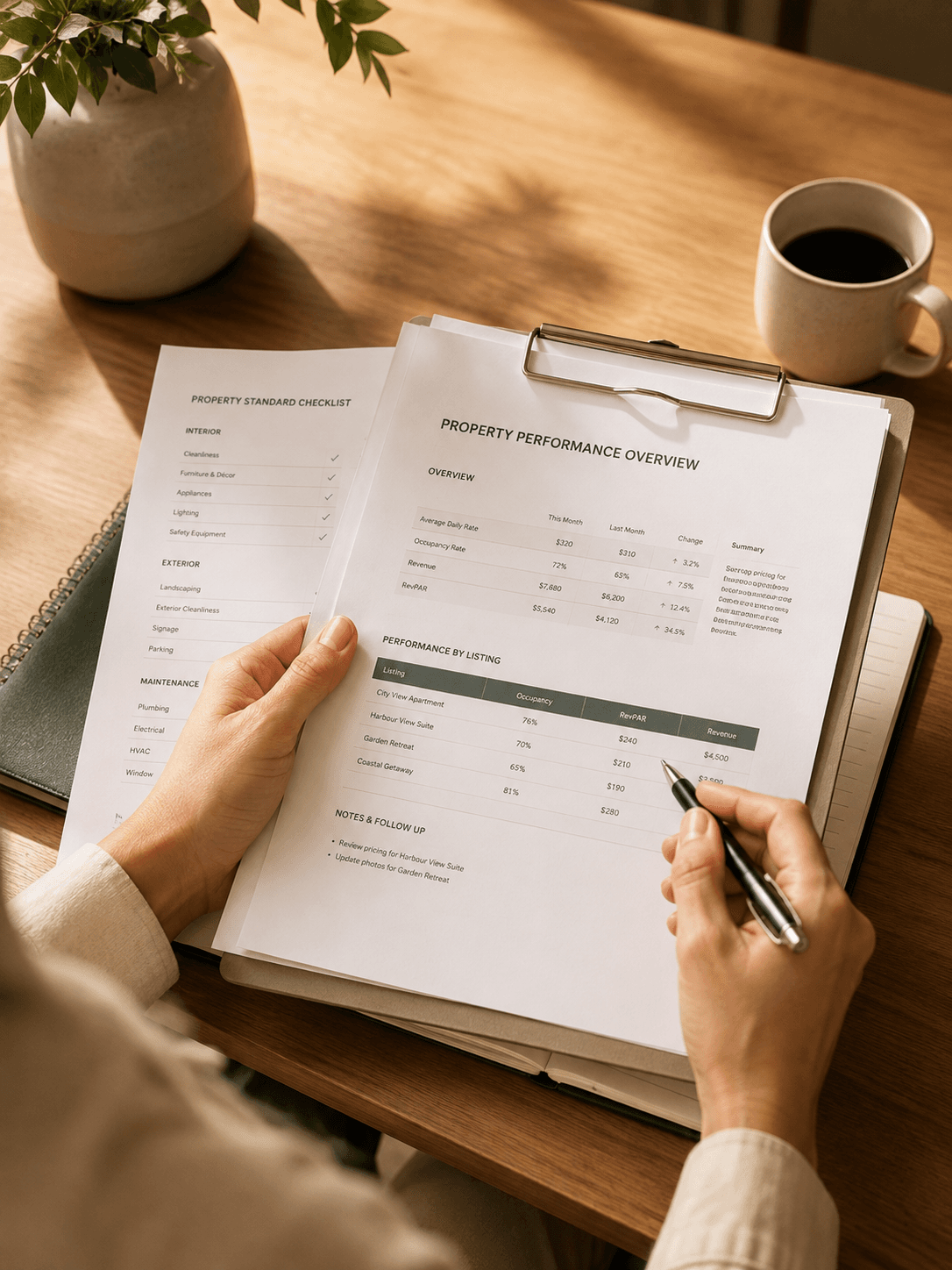 Inspection — clipboard in hand